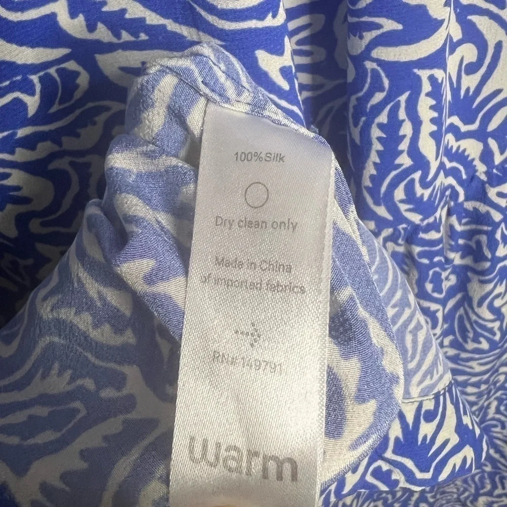 Warm Garden Dress Silk Shift Mini Dress